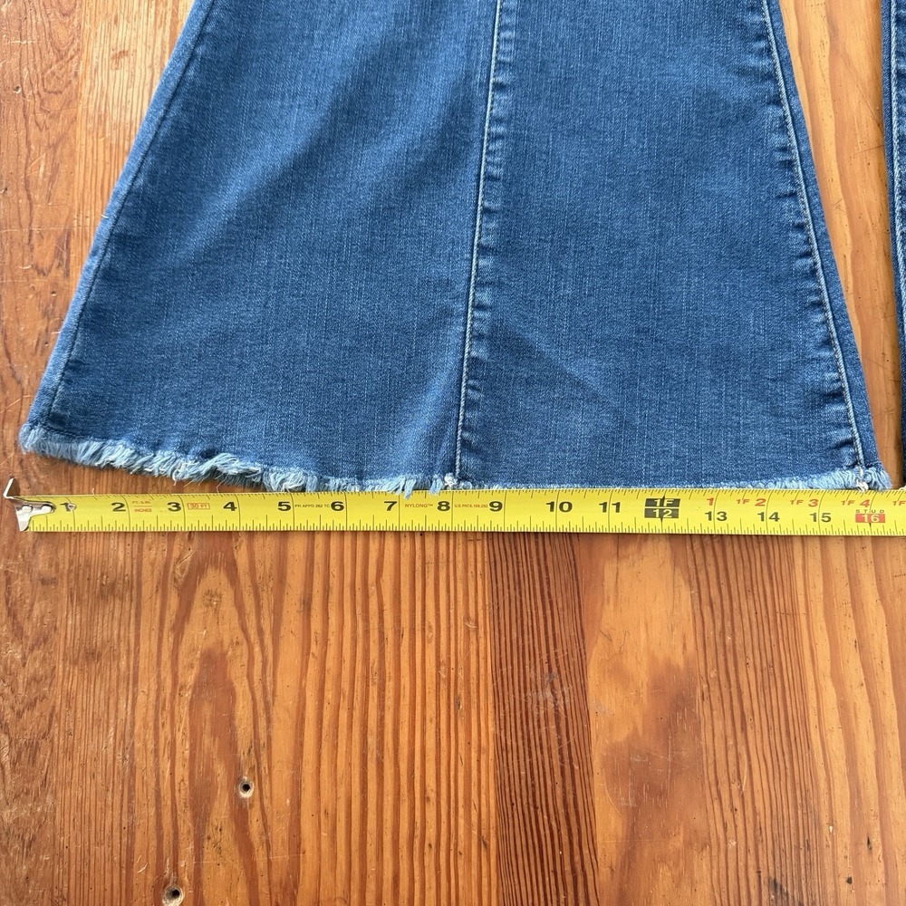 Judy Blue Super Flare Fit Jeans Raw Hem Womens 5/27 - Picture 5 of 10